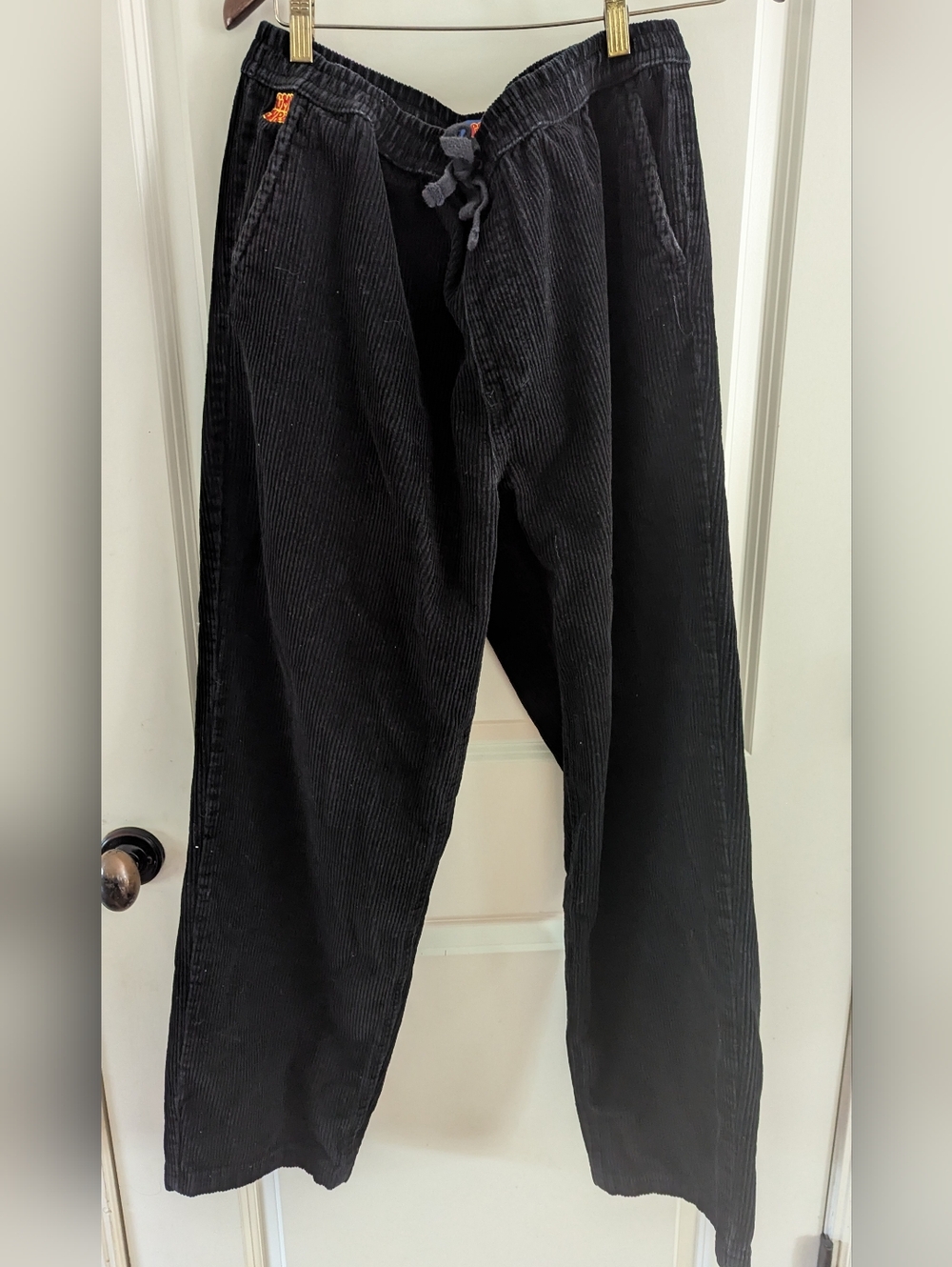 Empyre Black Corduroy Drawstring Men’s Pants Size L